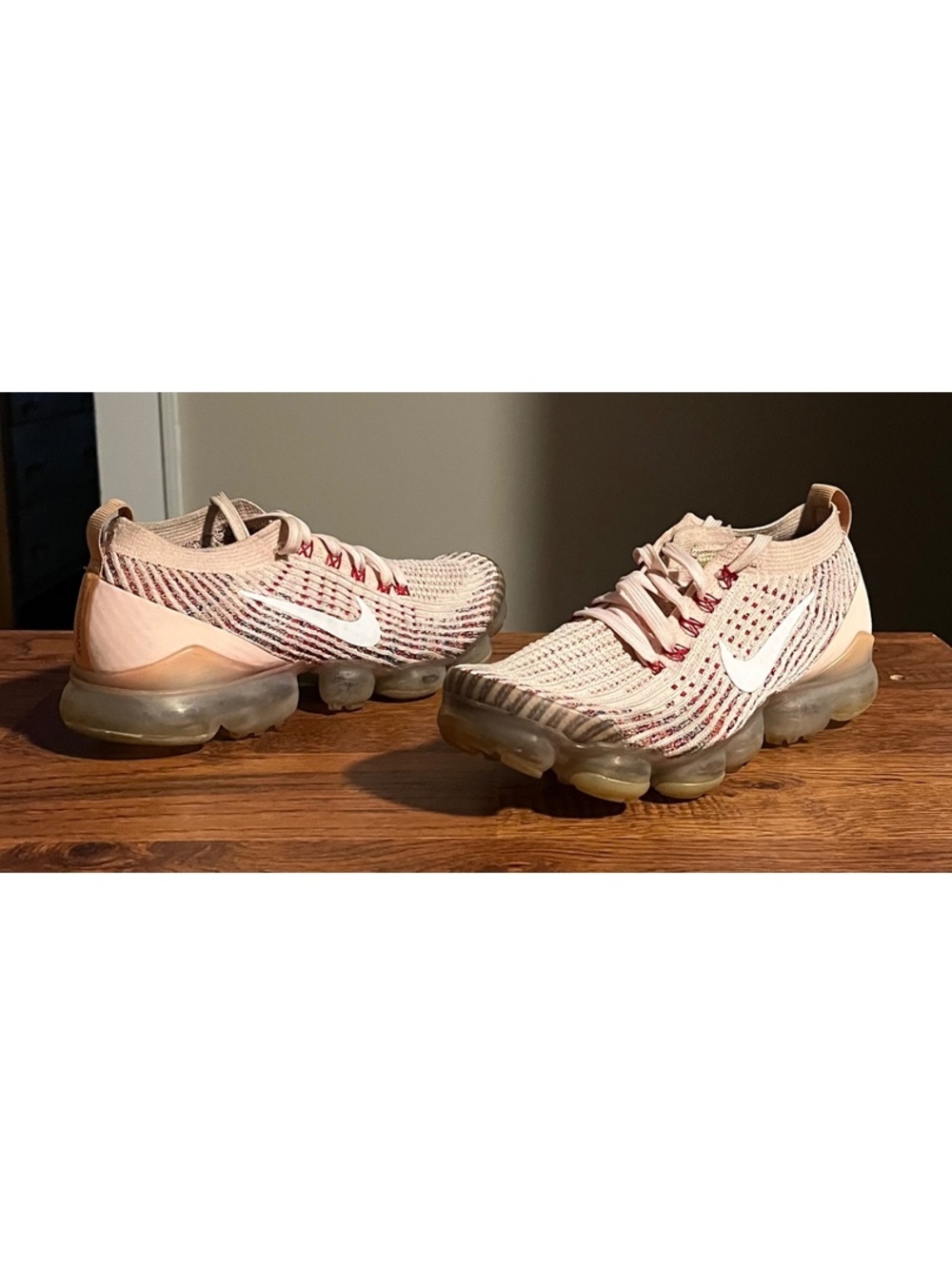 Nike Air VaporMax Flyknit 3 Sunset Tint Sneakers Size 7.5